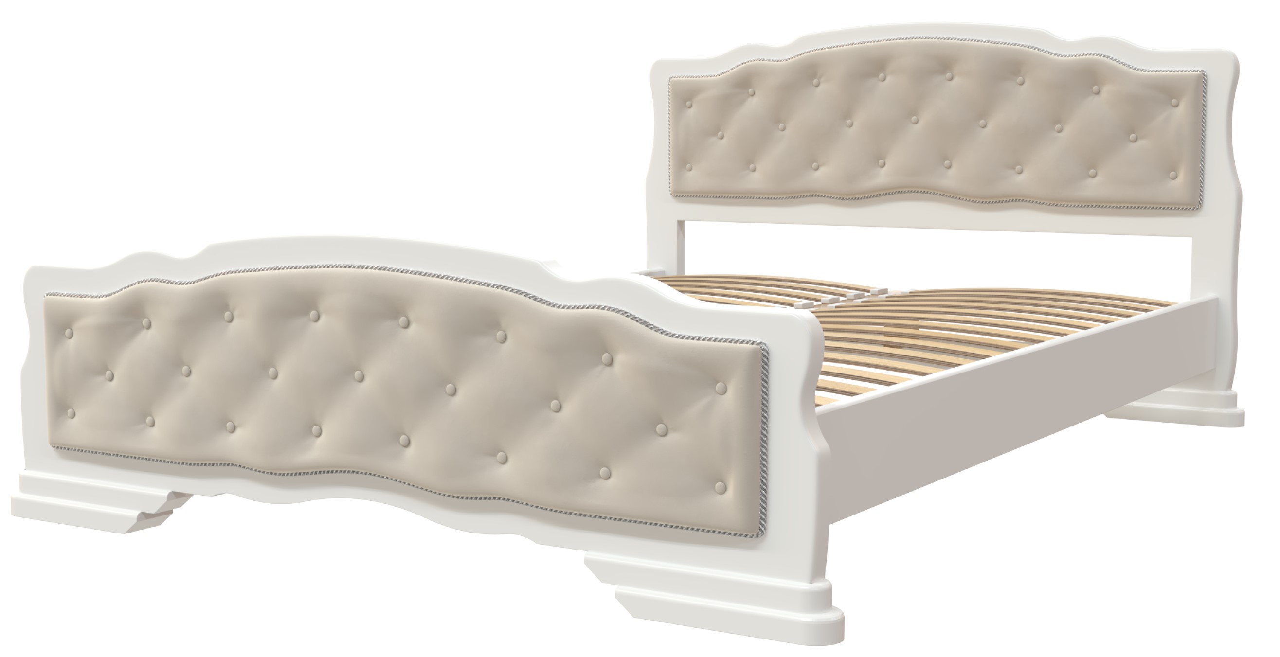 Кровать Карина-10 Белый Античный 1400x2000