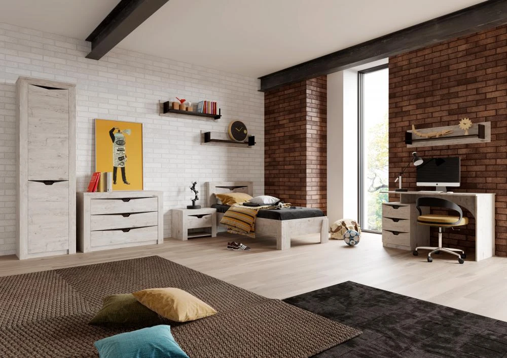 Кровать Соренто Дуб Бонифаций 900x2000