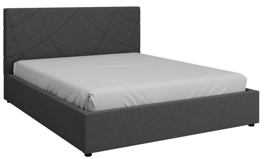 Кровать с мягким изголовьем Версаль Антрацит 1600x2000