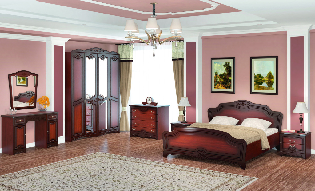 Кровать Лотос Орех 1400x2000