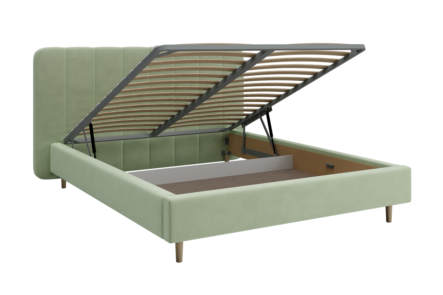 Кровать РИНО Зелёный Самшит 1800x2000