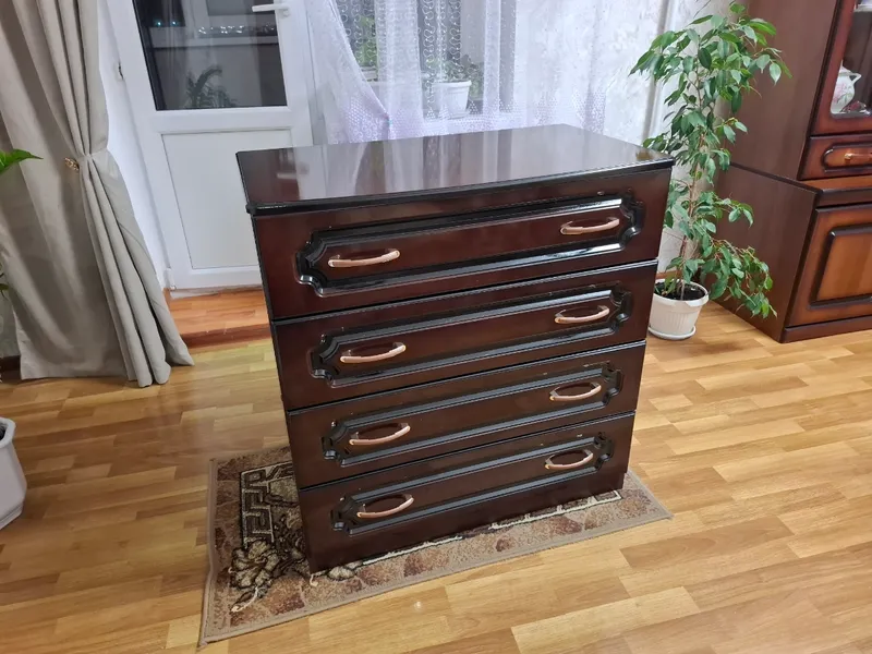 Комод ЛАК 4 ящика Белый Жемчуг