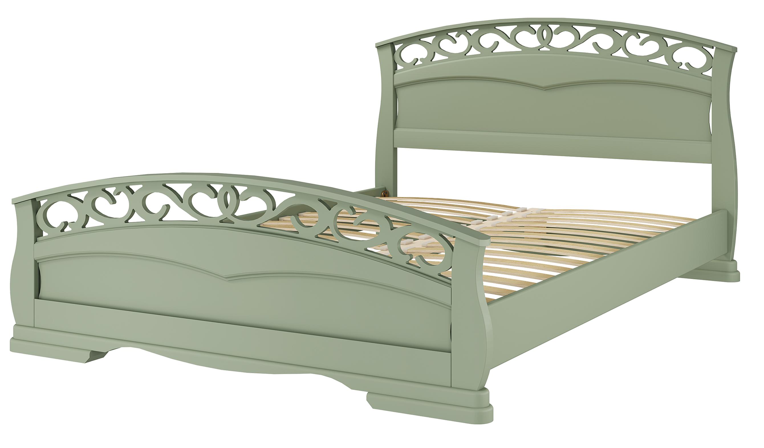 Кровать Грация-1 Зелёный Самшит 1200x2000