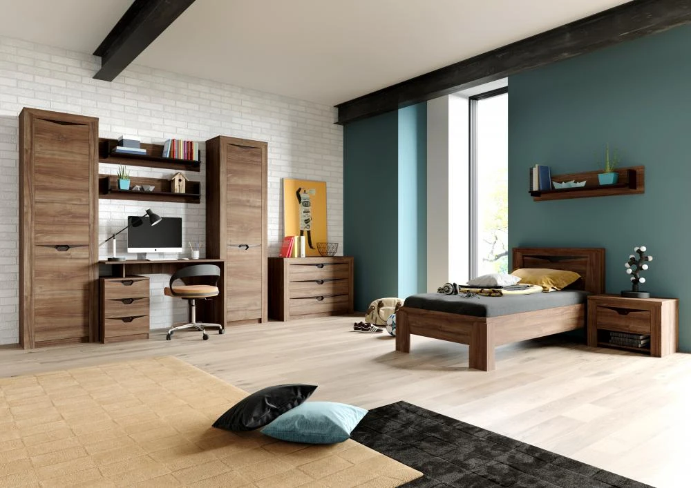 Кровать Соренто Дуб Стирлинг 900x2000