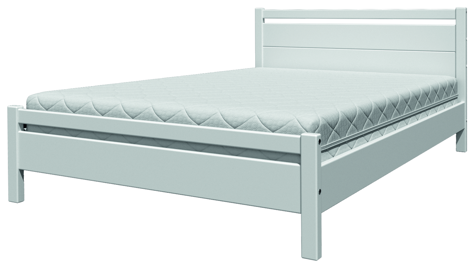 Кровать Вероника-1 Белый Античный 1200x2000