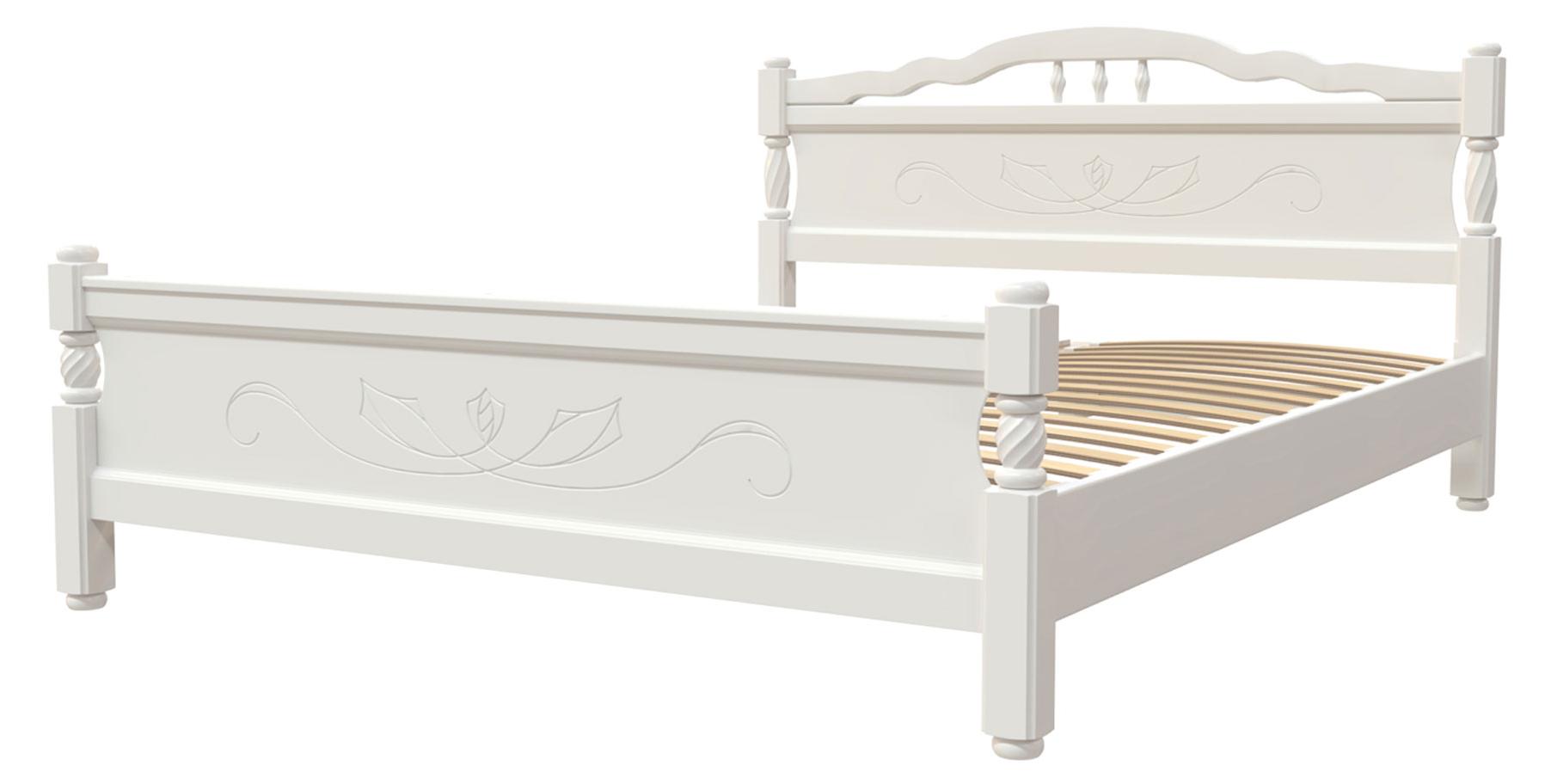 Кровать Карина-5 Белый Античный 1200x2000