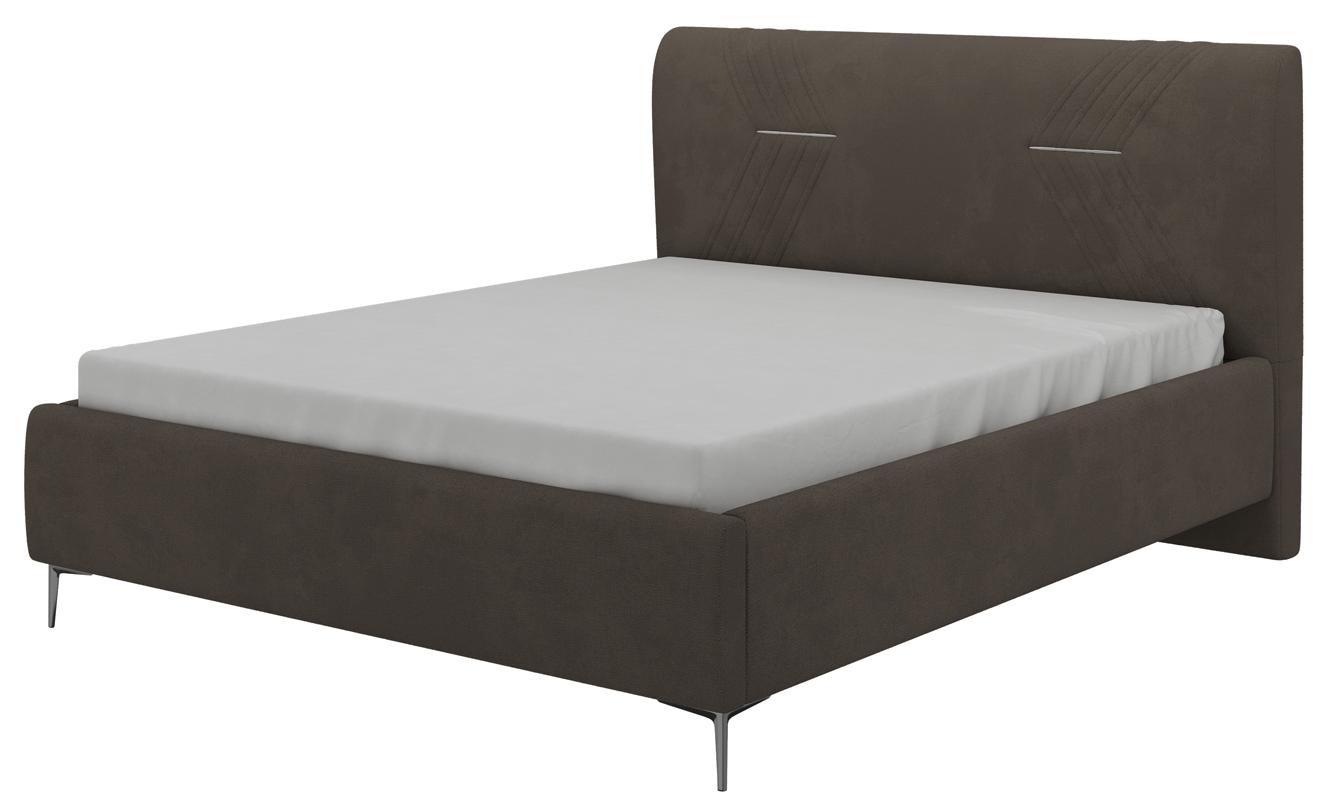 Кровать с мягким изголовьем Модена Капучино 1600x2000